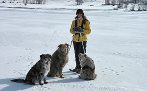 Kelli with her Dogs